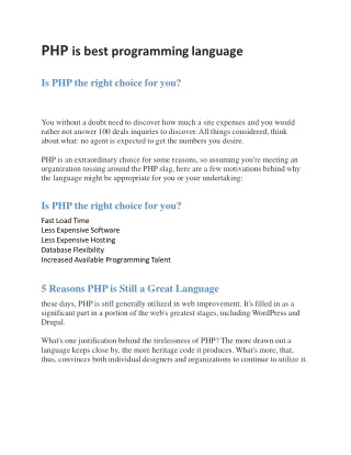 PHP is best programming language-converted