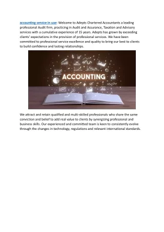 accounting service in uae