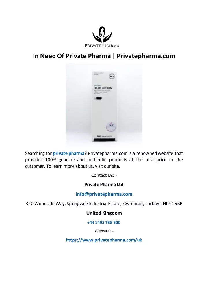 in need of private pharma privatepharma com
