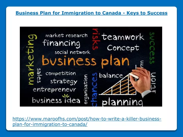 business plan for immigration to canada keys