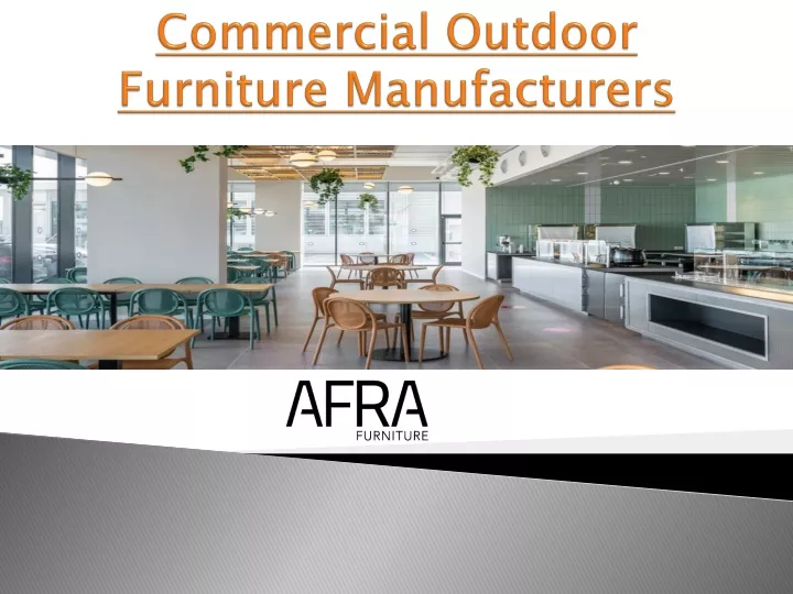 commercial outdoor furniture manufacturers