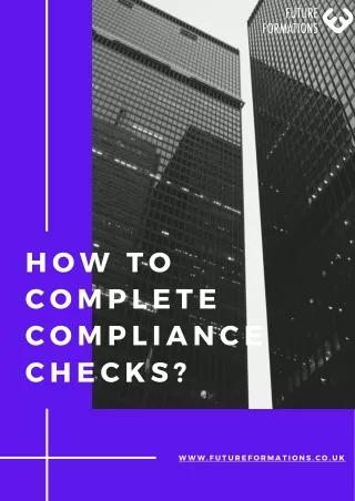 How to complete compliance checks