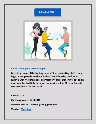Cloud Hosting Providers in Nigeria | Mydot.ng