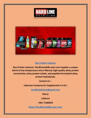 Buy Protein Lebanon | Hardlinemiddle-east.com