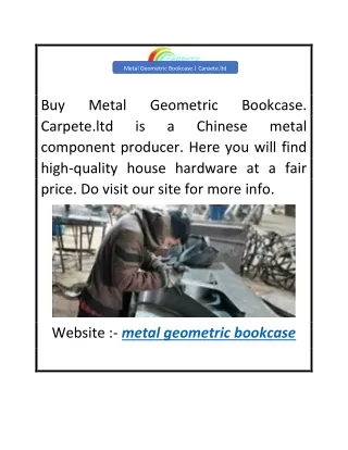 Metal Geometric Bookcase  Carpete.ltd