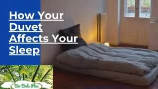 How Your Duvet Affects Your Sleep
