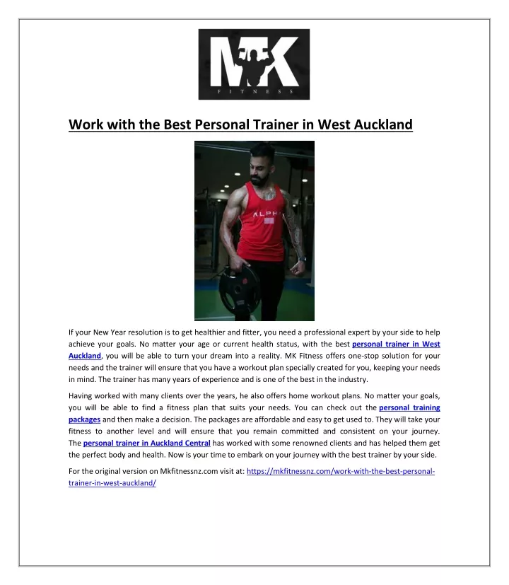 work with the best personal trainer in west