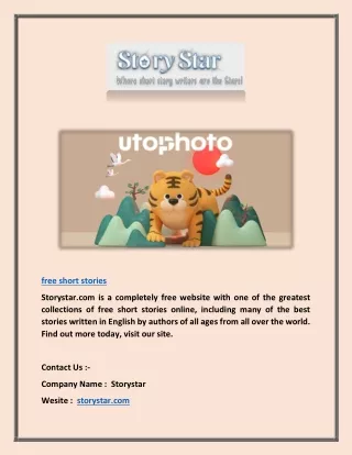 Free Short Stories | Storystar.com