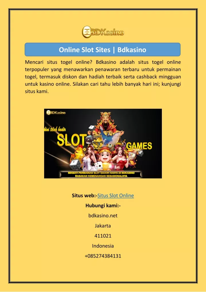 online slot sites bdkasino