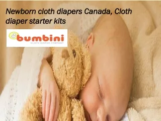 Newborn cloth diapers Canada, Cloth diaper starter kits