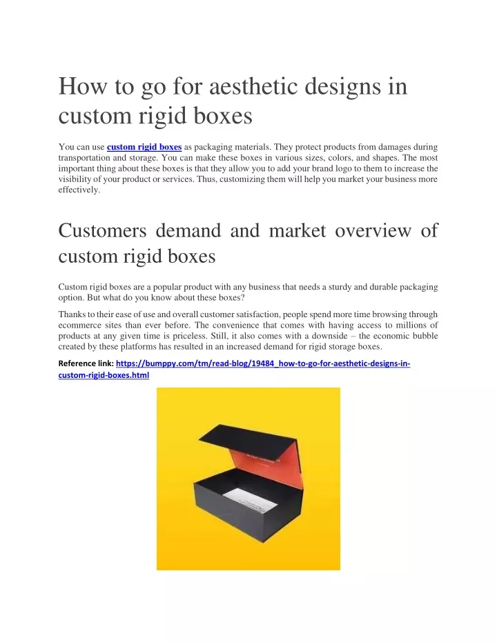 how to go for aesthetic designs in custom rigid