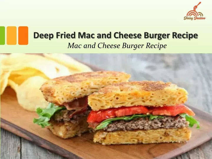 deep fried mac and cheese burger recipe