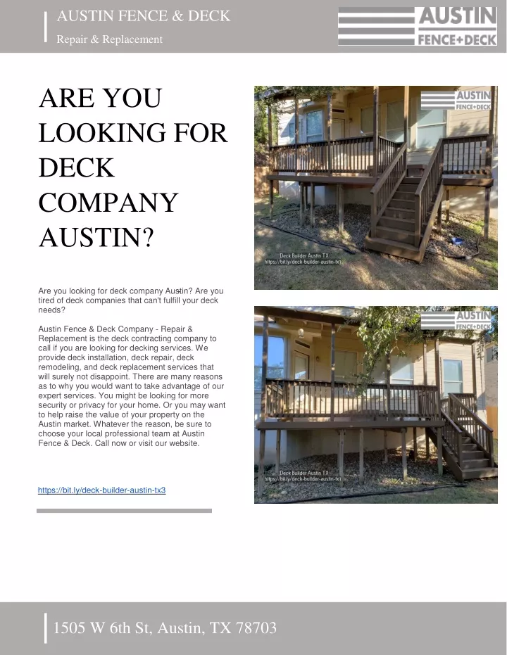 austin fence deck repair replacement