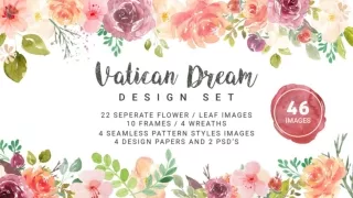 Free 46 Vatican Dream Watercolor Vector Elements