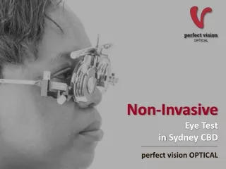 Non-Invasive Eye Test in Sydney CBD