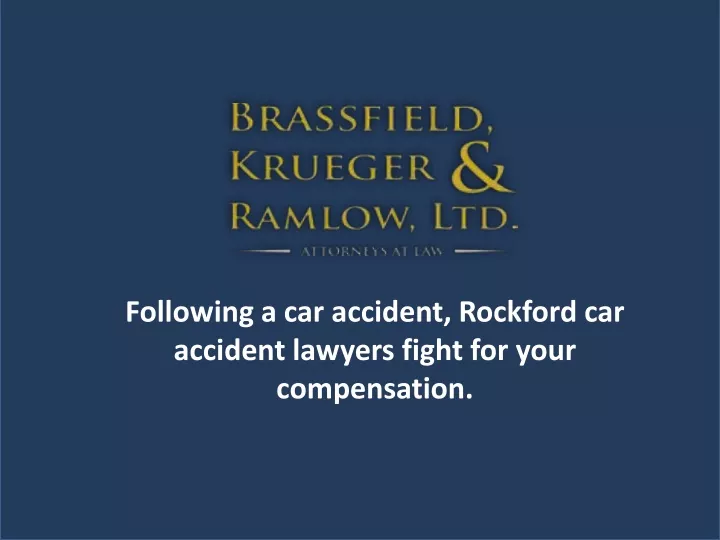 following a car accident rockford car accident