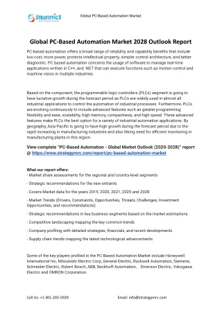 global pc based automation market