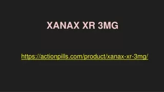 XANAX XR 3 mg