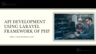 api development using laravel framework of php