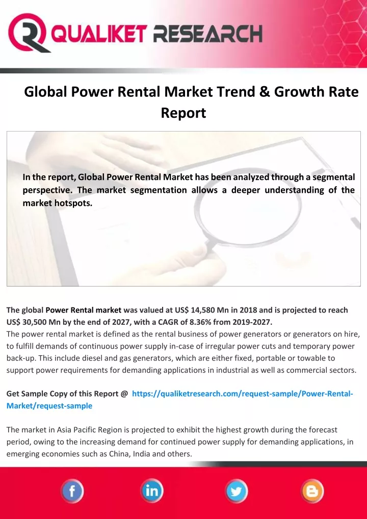 global power rental market trend growth rate