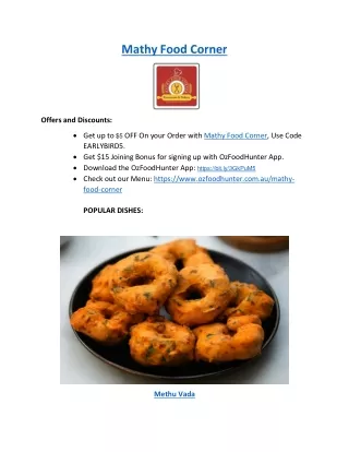 mathy food corner