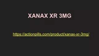 xanax xr 3mg