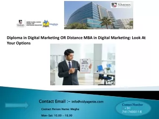 Diploma in Digital Marketing, Distance MBA in Digital Marketing | VidyaGenie