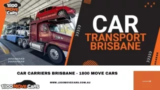 Car Carriers Brisbane Interstate