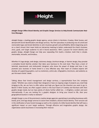 xheight design offers brand identity and graphic