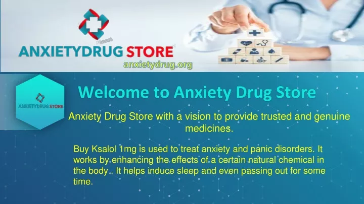 welcome to anxiety drug store