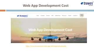 web app development cost