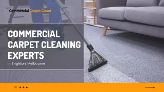 Commercial Carpet Cleaning Experts in Brighton, Melbourne