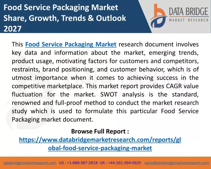 food service packaging market share growth trends