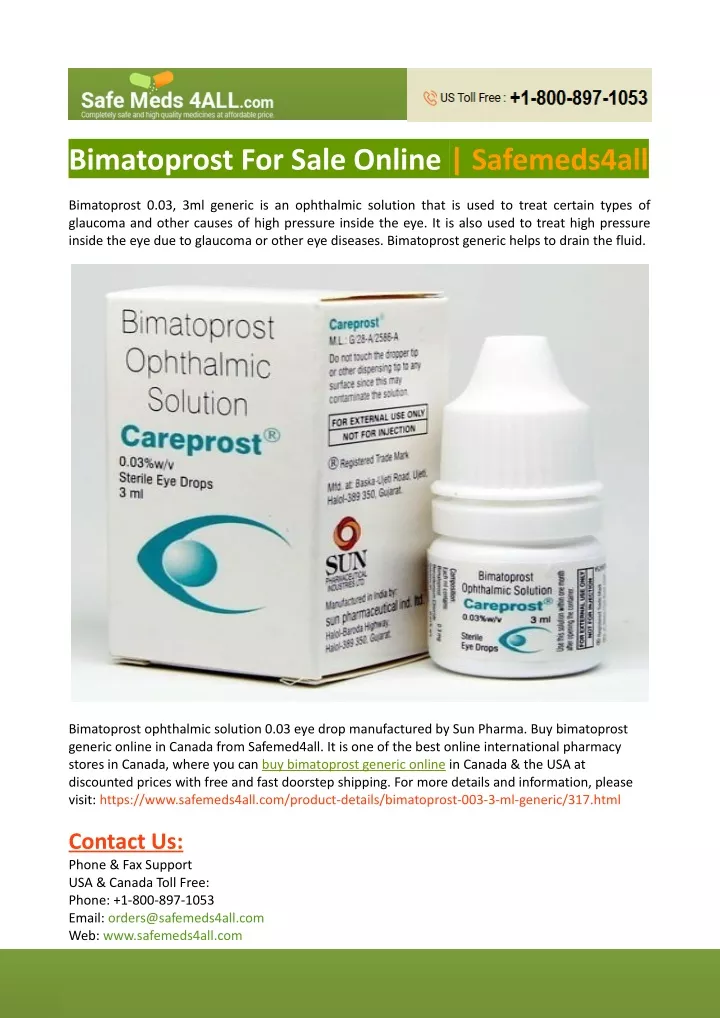 bimatoprost for sale online safemeds4all