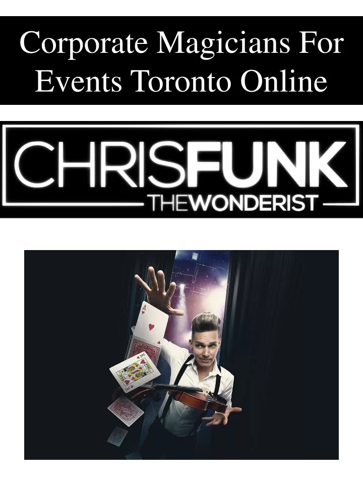 corporate magicians for events toronto online