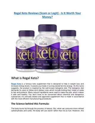 Regal Keto Reviews