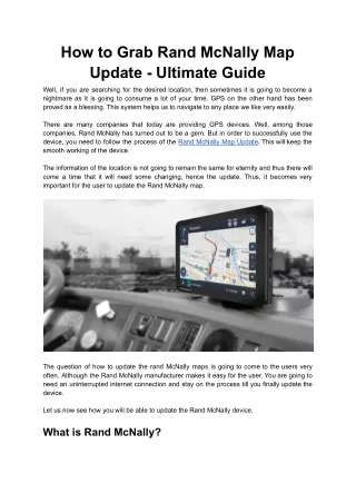 how to grab rand mcnally map update ultimate guide