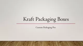 kraft packaging boxes