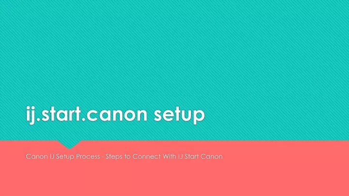 ij start canon setup