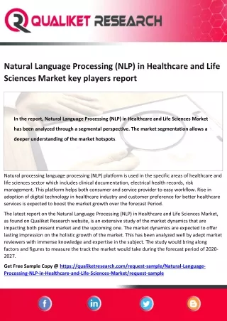 natural language processing nlp in healthcare