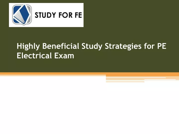 highly beneficial study strategies for pe electrical exam