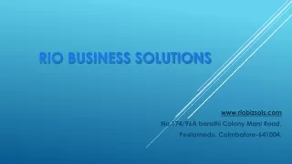 Project Outsourcing | Rio Business Solutions