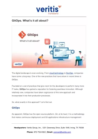 GitOps. What’s it all about