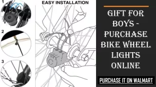 Gift for Boys - Purchase Bike Wheel Lights Online