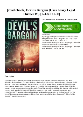 [read ebook] Devil's Bargain (Cass Leary Legal Thriller #3) [K.I.N.D.L.E]