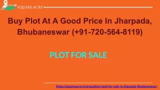 Plot for Sale In Jharpada, Bhubaneswar ( 91-720-564-8119)