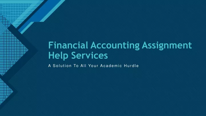 financial accounting assignment help services