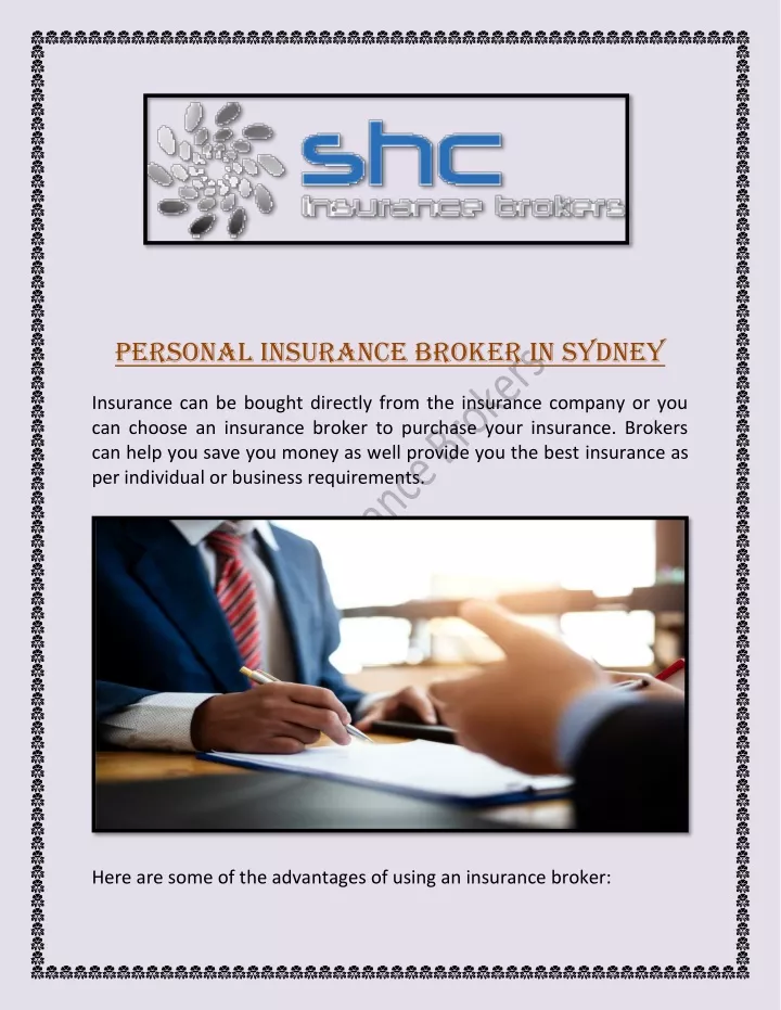 personal insurance broker in sydney