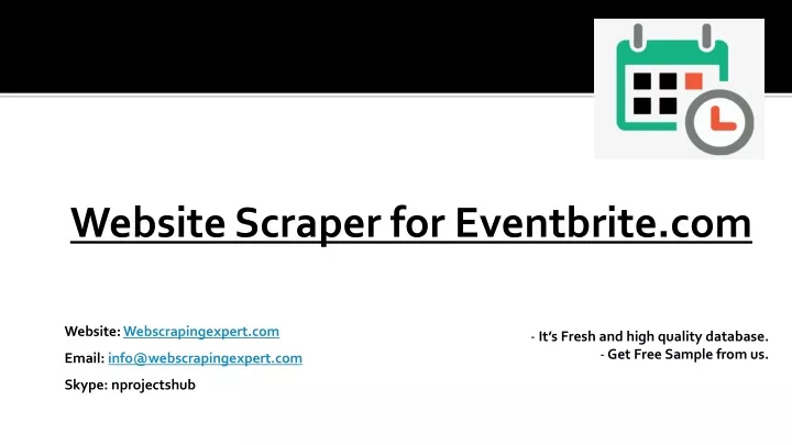 website scraper for eventbrite com