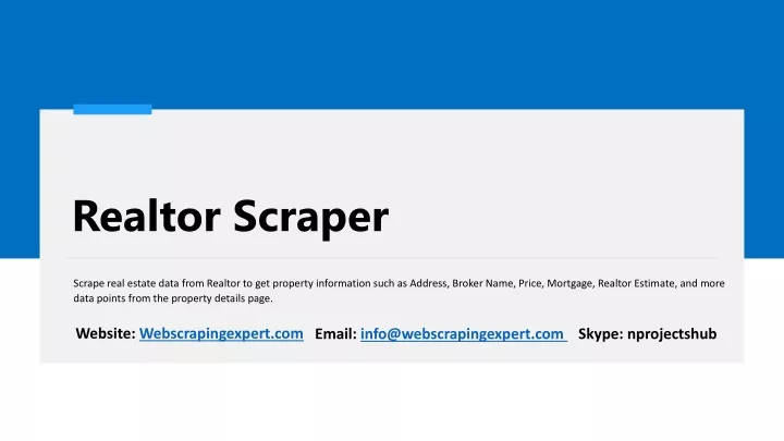 realtor scraper